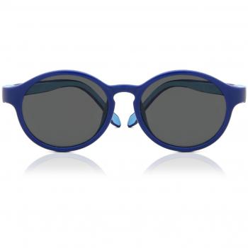 SmartBuy Kids Oval Full Rim Acetate Prescription Sunglasses Blue Size 46