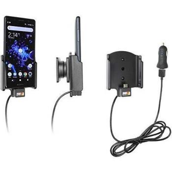Soporte Activo para Sony Xperia XZ2 Compact con Adaptador de Cigarro y Conexión USB 12V