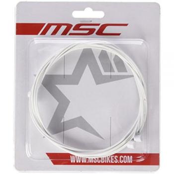 MSC CF1056WH - Pack de Dos Cables de Freno, Color Blanco, 1800 mm