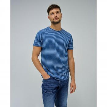 Camiseta de hombre Salsa Jeans color azul de manga corta a rayas