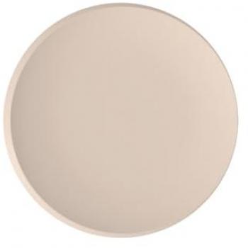 Villeroy & Boch NewMoon Dinner Plate - Beige, Stoneware, 27 cm diameter, Dishwasher safe, Microwave safe, Modern design with asymmetrical shape