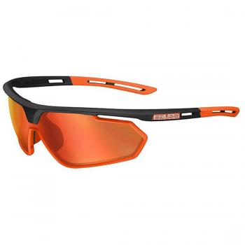 Salice 018 RWX Black-Orange/Red Men's Sunglasses Standard Size
