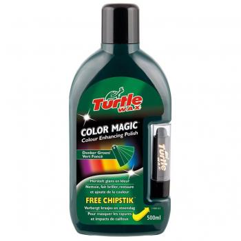 Cera Turtle Wax Color Magic Plus 1830615 Fg6968 de 500 ml color verde oscuro