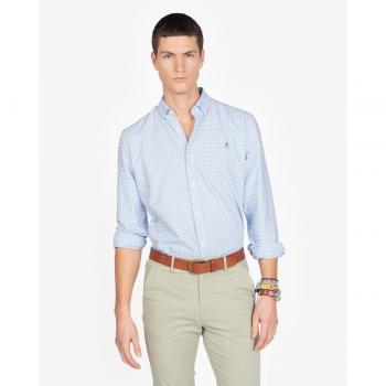Camisa de hombre slim de cuadros Harper & Neyer - Amberes Azul Claro