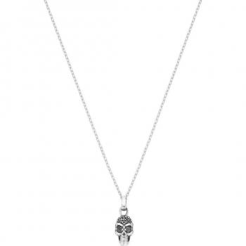 Colgante Skull Itemporality de Plata con Circonitas Negras