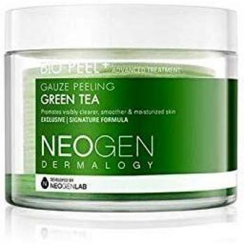 Neogen Dermalogy Bio-Peel+ Gauze Peeling Green Tea 190ml - Exfoliating cotton pads for radiance and hydration, 30 pieces