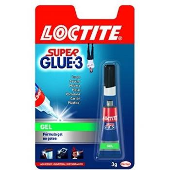 Loctite Super Glue formato gel, adhesivo universal instantáneo, antigoteo, 3gr