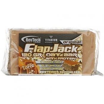 Revtech Flapjack, Suplemento para Deportistas, Sabor a Toffee - 24 Flapjacks