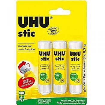 UHU Stick Glue 3-Pack (8.2g each)