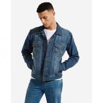 Chaqueta Tejana Wrangler Classic Jacket Mid Stone Azul