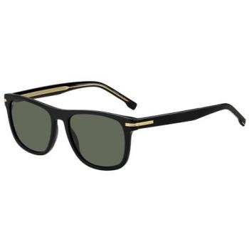 Hugo Boss Stylish Square Sunglasses 1626/S Black Acetate Frame 55mm