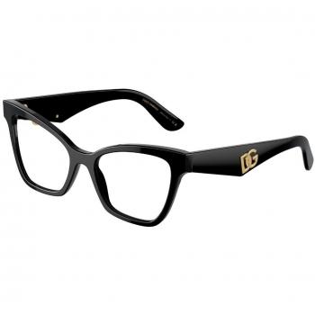 Dolce & Gabbana DG3369 501 Women’s Eyeglasses Black Size 52 (Frame Only) - Blue Light Block Available