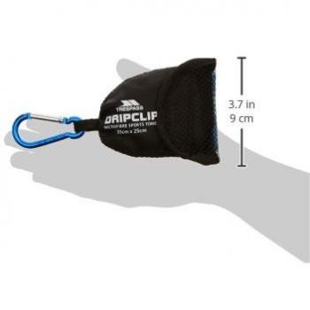 Toalla de microfibra para hombre Trespass Dripclip con llavero y mosquetón - Azul - Tamaño: Único