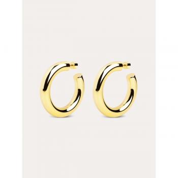 Pendientes Singularu Aro El Cairo Oro - Elegantes Pendientes de Aro en Latón Bañados en Oro 18K