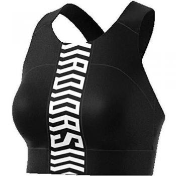 adidas TKO Crop Top Sin Mangas, Mujer, Negro/Blanco, M