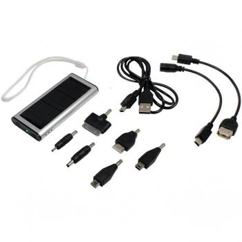 Cargador solar para Nokia 7200;ideal para en el camino, con adaptador para Nokia, Samsung, Mini-USB, Micro USB