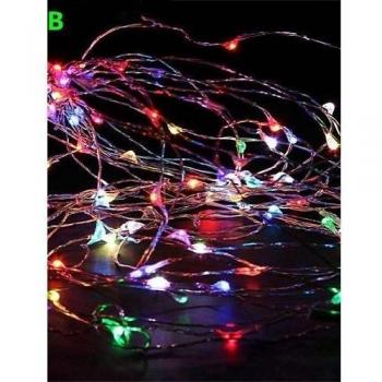 XMQC* 12v luces LED 16.550 ventilado cadena Navidad Fiesta de Bodas Decoración de Navidad , -gris plata