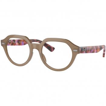 Ray-Ban RX7214F Gina Asian Fit 8258 Armazones Recetados para Hombre Marrones