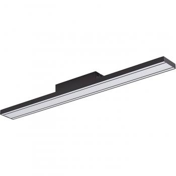 Plafón LED inteligente Lucande Leicy negro 10 cm RGB CCT, moderno, hecho de metal, para salón y comedor, 1 llama