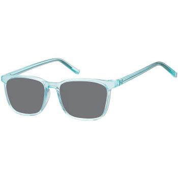 Square Full Rim Plastic Men's Prescription Sunglasses Blue Size 51 - SmartBuy Collection