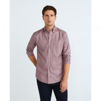 Camisa de hombre casual cuadros manga larga Mirto