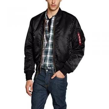 Alpha Industries - Chaqueta para hombre MA-1 negro Negro extra-large