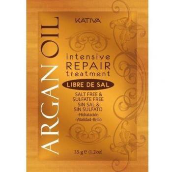 Kativa Aceite de Argán Tratamiento Intensivo Reparador Capilar Sobre 35g