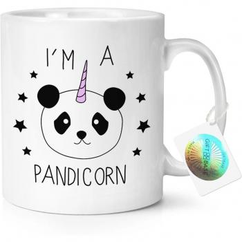 I'M A PANDICORN UNICORNIO 325,3 ml TAZA - Divertido Panda Novedad té café Cerámica
