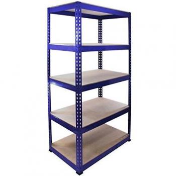 Monster Racking - Estantería para Garaje Q-Rax de Acero Sin Tornillos Azul 90cm de Ancho