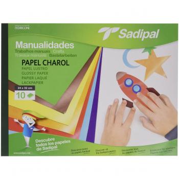 Sadipal 936181 - Cuaderno de manualidades con papel charol