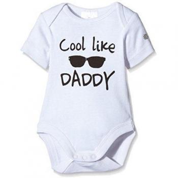 Twins Kurzarm, Druck  Cool like Daddy-Body Bebé-Niñas    Weiß
