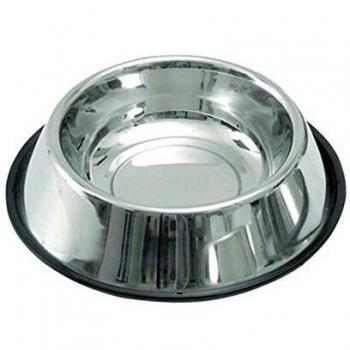 Comedero de Acero Inoxidable Antideslizante para Perro 2,8 L