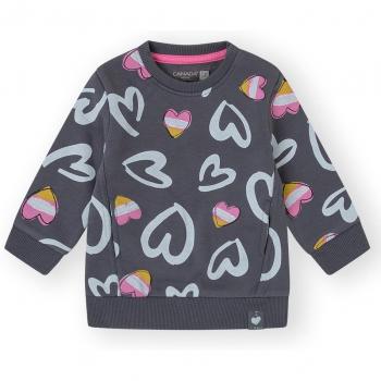 Vestido de bebé niña en gris oscuro con volante - Canada House