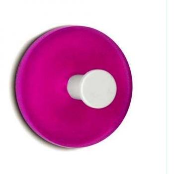 PERCHA ADHESIVA CIRCULAR 2UDS ROSA