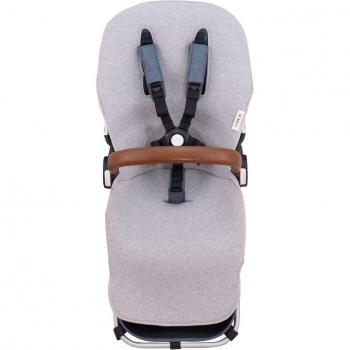 Colchoneta Jyoko para Silla Bugaboo Donkey de Algodón Orgánico y Transpirable, Color Stone Grey