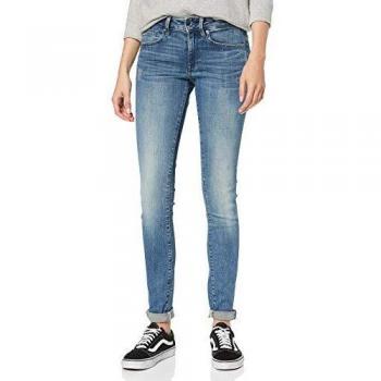 G-Star Women's Midge Zip Mid-Waist Skinny Jeans - Light Vintage Aged Destroy