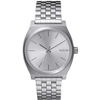 Nixon Reloj Analógico para Unisex Adultos de Cuarzo con Correa en Acero Inoxidable A045-1920-00, Plata
