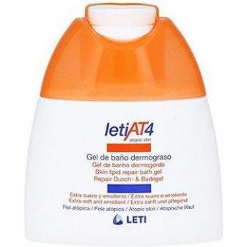 LetiAT4 Piel Atópica Pack Viaje Gel de Baño 100 ml + Champú 100 ml + Crema Corporal 50 ml