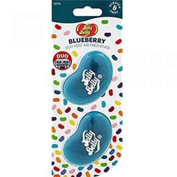 Jelly Belly® - Ambientador de coche doble para los conductos de ventilación con fragancia de arándanos