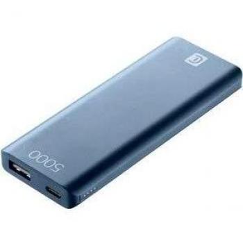 cellularline FreePower Slim 5000 batería Externa Azul Polímero de Litio 5000 mAh - Baterías externas