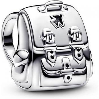 Charm Pandora Mochila Aventuras - 793351C00, Charm de plata esterlina con detalles esmaltados, diseño de mochila, ideal para coleccionistas y amantes de la marca PANDORA