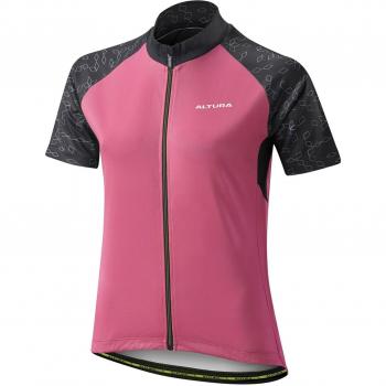 Jersey Mtb De Manga Corta Para Mujer Altura Airstream Rosado-Negro