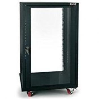 RACK METALICO CON PUERTA DE CRISTAL FONESTAR FP-18U 18U