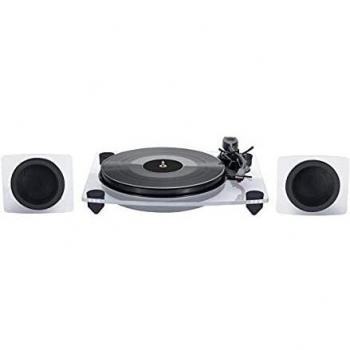 Tocadiscos Bigben TD115CSPS - Gramófono inalámbrico con altavoces Bluetooth - Reproducción 33 y 45 RPM - Acabado acrílico