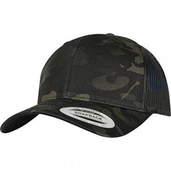 Tactical Multicam Black Retro Trucker Cap