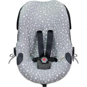 Funda de Algodón Transpirable para Silla de Coche Besafe Izi Go Jyoko White Star
