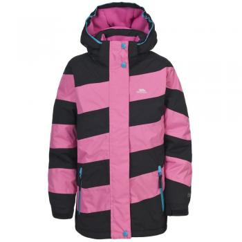 Trespass Girls Lashes Waterproof Windproof Padded Striped Ski Jacket