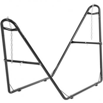 Adjustable Heavy Duty 2-Person Portable Hammock Stand - 550 lbs Capacity, Fits 7.5-13.5 ft Hammocks