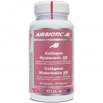 Airbiotic AB, Colageno Hialuronico Ab Complex, Multinutrientes Para la Piel - 60 Cápsulas