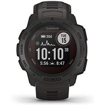 Garmin Instinct Solar Reloj Inteligente con GPS y una Aplicación Especial de Deportes Electrónicos, Talla Única, Color Grafito